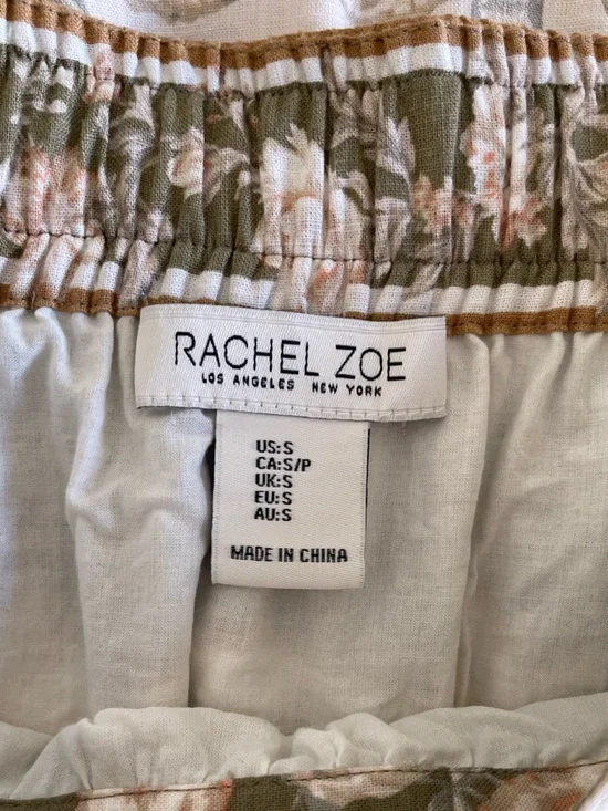 Rachel Zoe Ruffle Tiered Floral Tropical Print Midi Skirt - Picture 8 of 12